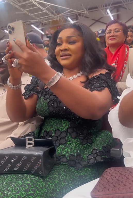 Mercy Aigbe Sheds Tears Of Joy As Daughter Michelle Graduates From