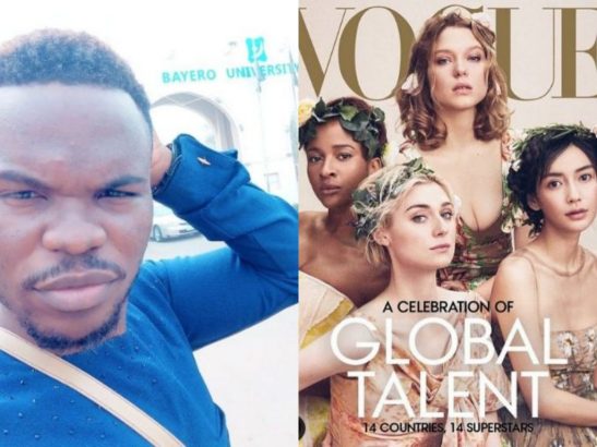 Blogger slams Adesua Etomi Vogue Magazine cover, says it's disappointing