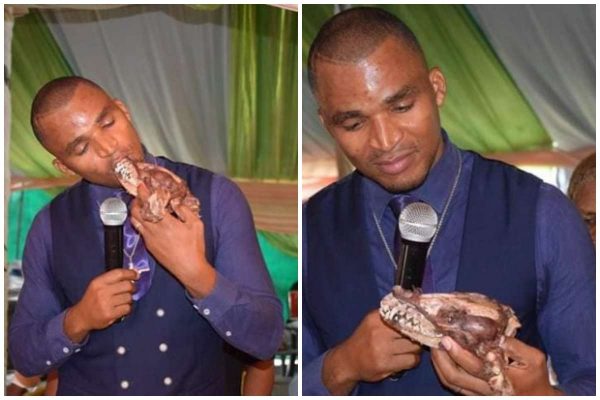 Pastor kills a dog, eats it raw during service lailasnews