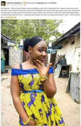 Young bride-to-be dies in her sleep in Benue state lailasnews 1