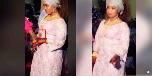 Camera captures strange woman touching bride on wedding day lailasnews