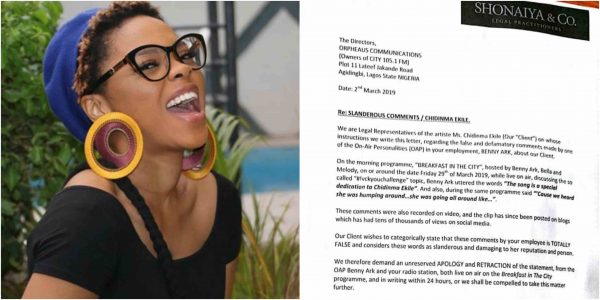 Fvck You song is about Chidinma - OAP Benny Singer demands apology lailasnews 3