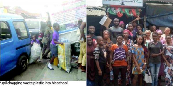 School in Ajegunle now accepts waste plastic bottles as school fees lailasnews 3