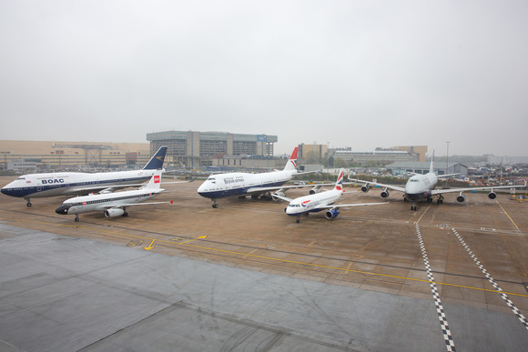 All Four British Airways Heritage Liveries Come Together To Mark the 50,000th Customer Flight