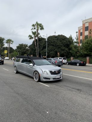 nipsey hussle casket funeral hearse lailasnews