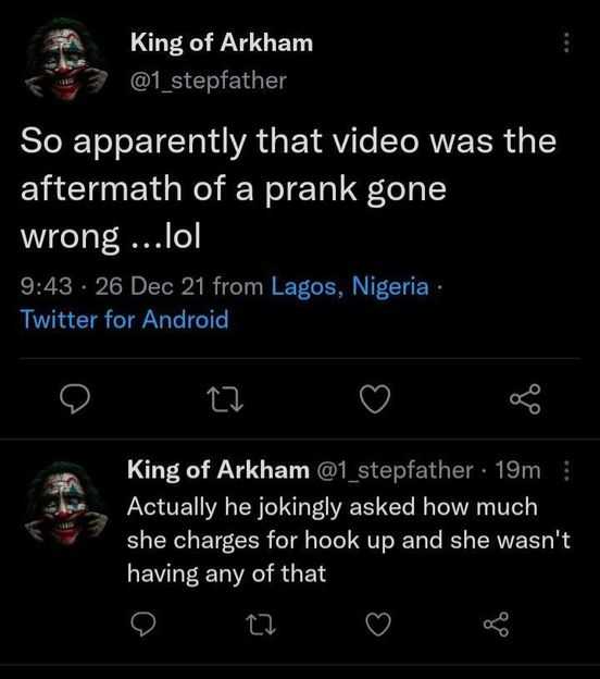 Nigerian lady slapped 