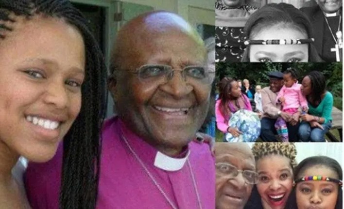 Natasha Thahane and Desmond Tutu