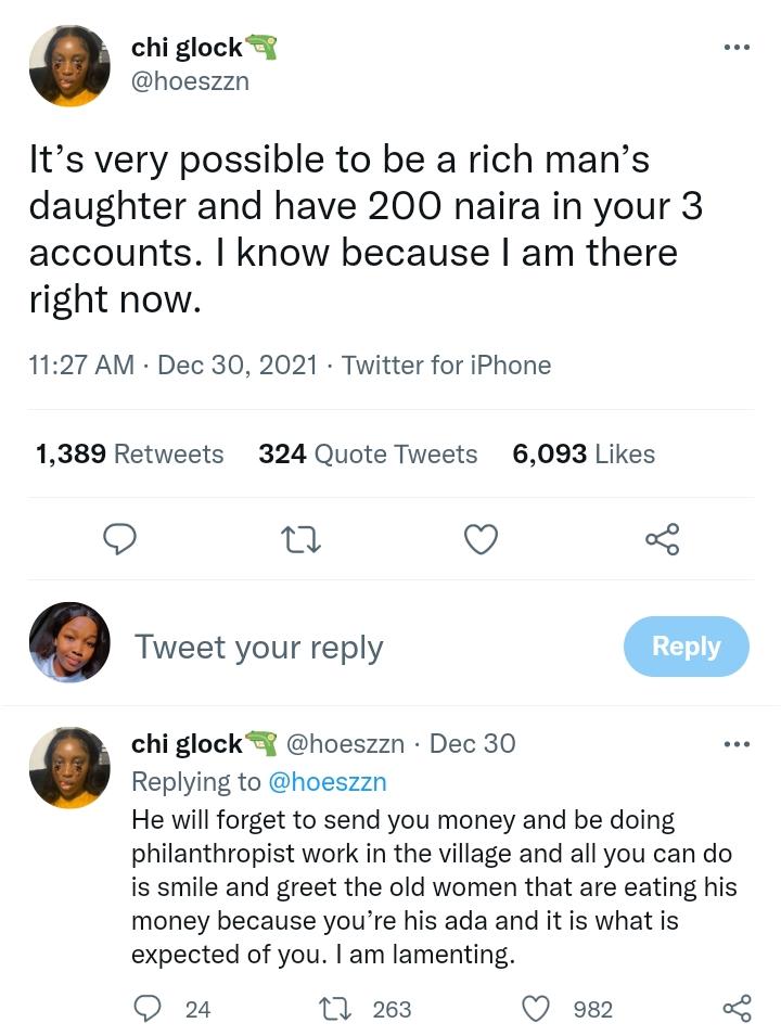 Nigerian lady laments