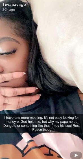  Singer, Tiwa Savage laments