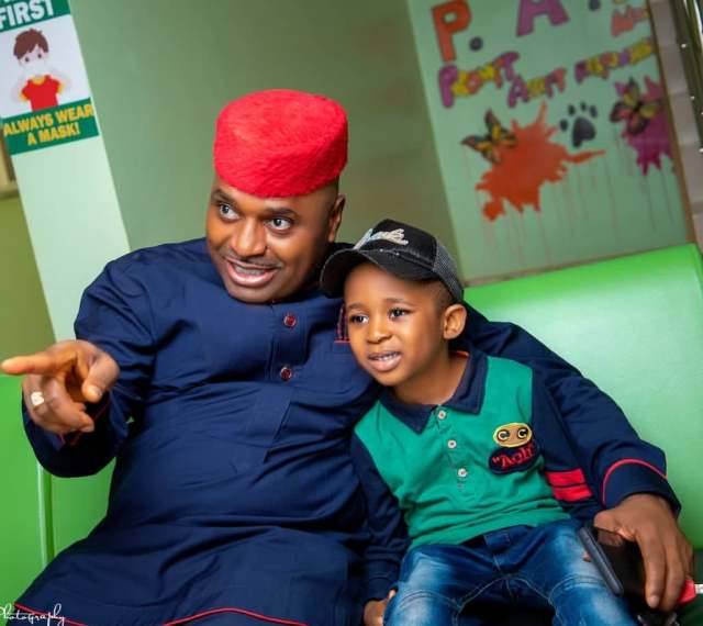 Actor Kenneth Okonkwo reacts