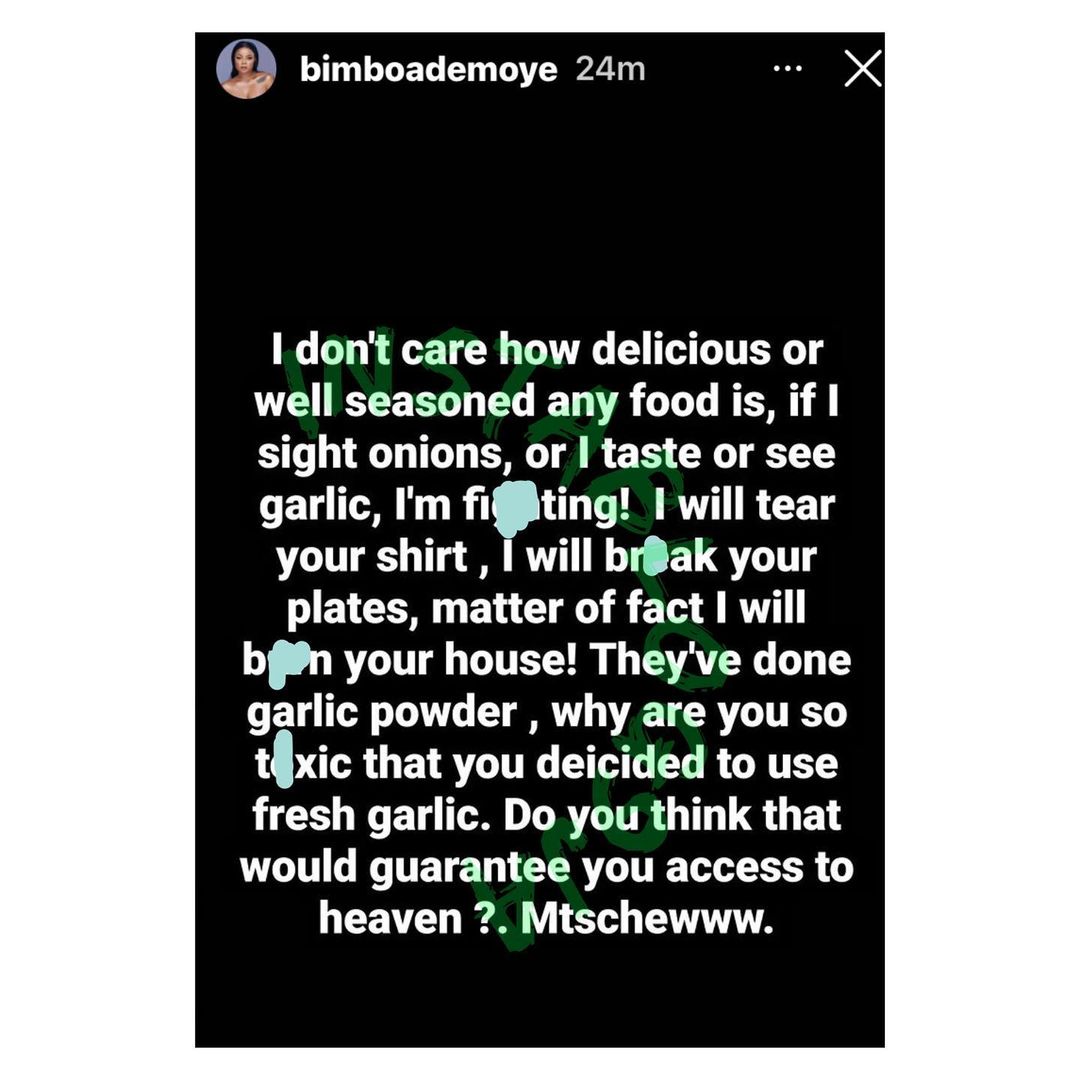 Bimbo Ademoye blows