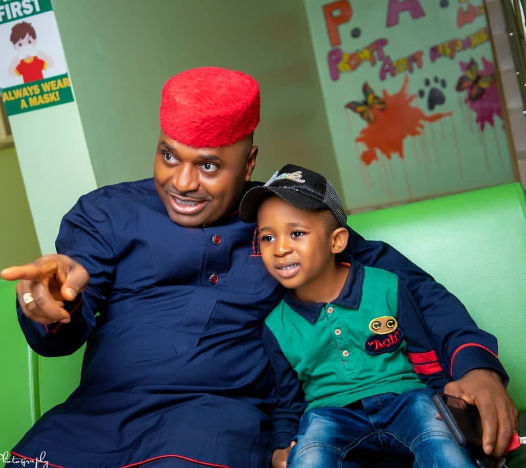 Actor Kenneth Okonkwo reacts