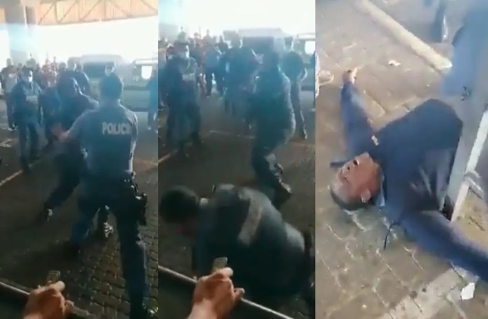 Video of police officer beating up other cops goes viral