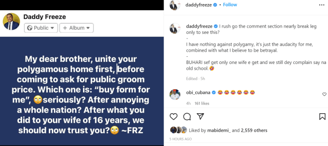 Daddy Freeze tells 