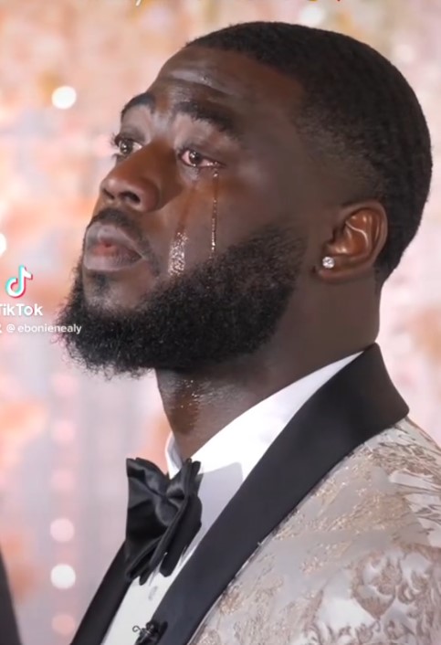 groom cried