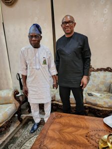 Peter Obi with former President Olusegun Obasanjo