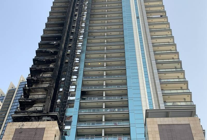 35-storey Dubai building guts fire