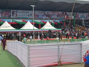 Supporters at APC presidential campaign rally in Bayelsa