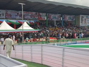 Supporters at APC presidential campaign rally in Bayelsa