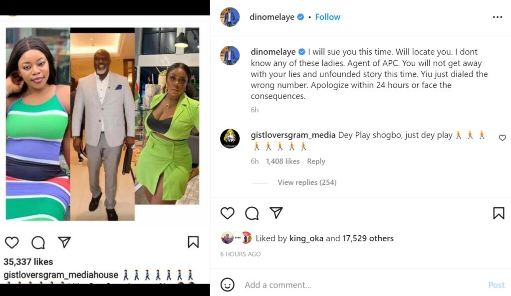  Dino Melaye threatens