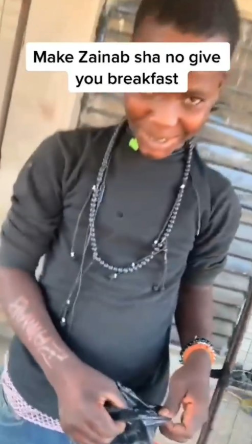 Young pepper seller carves