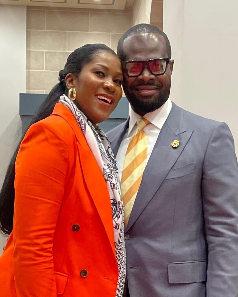 Stephanie Okereke-Linus and husband