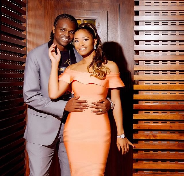 Kanu Nwankwo and wife Amara celebrate