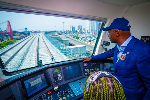 Sanwo Olu blue line rail