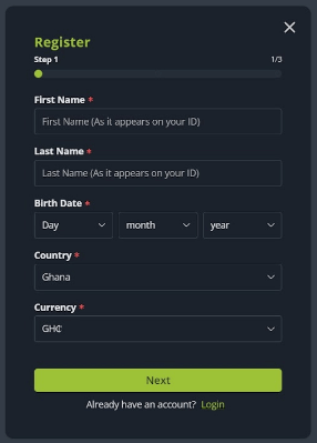 betboro registration form