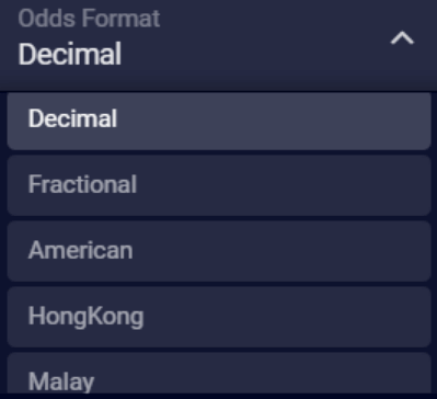 odds format