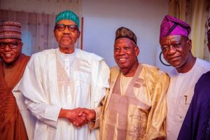 Buhari, Ganduje and some other members of the APC NWC