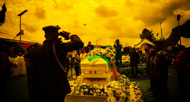 PICTORIAL: Former Anambra Gov, Mbadinuju buried