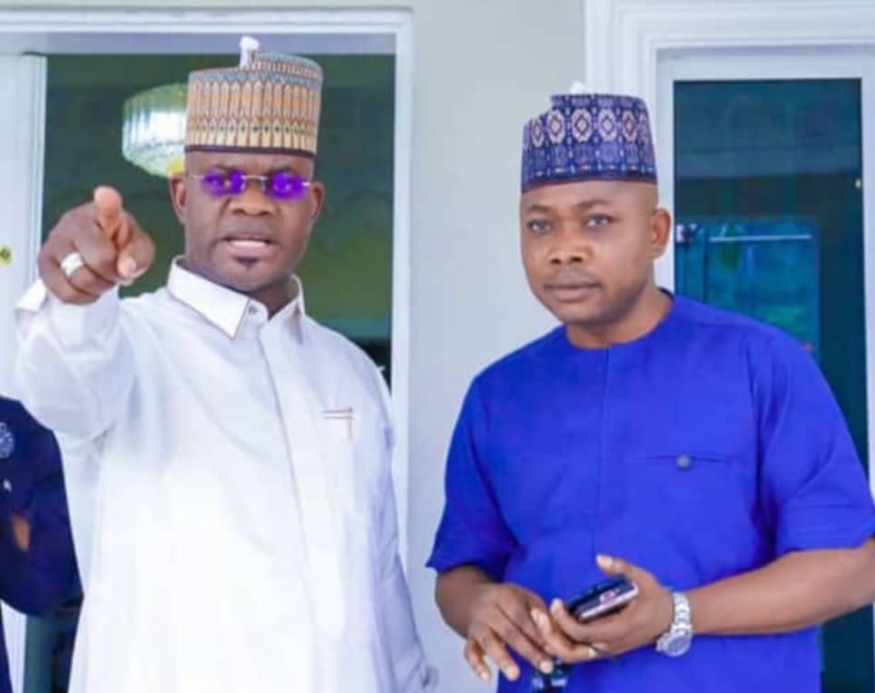 Current governor Usman Ododo and immediate past governor Yahaya Bello