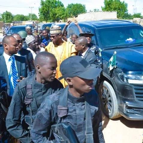 PICTORIAL: Katsina gov joins security forces to foil bandit attack