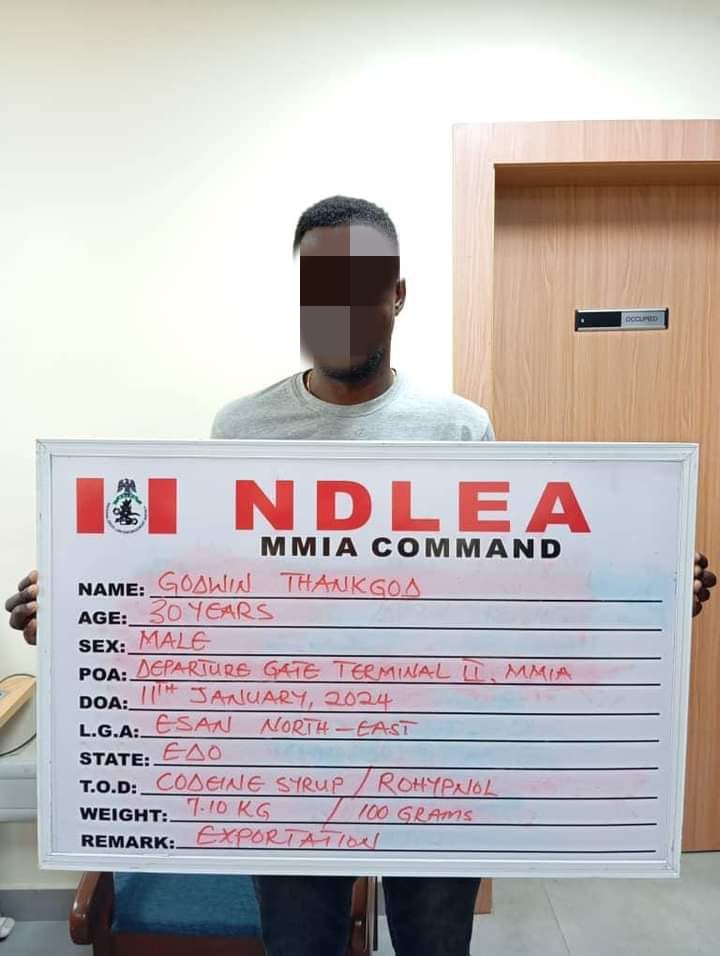 PICTORIAL: NDLEA intercepts Canadian loud in Lagos, seizes tramadol pills