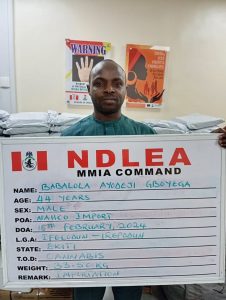 NDLEA seizes 'loud' hidden in sound boxes at Lagos airport