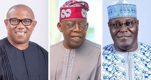 Tinubu, Obi and Atiku