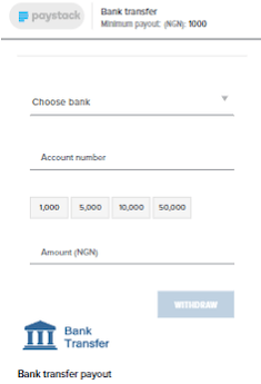withdraw paystack
