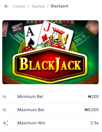 blackjack on betking