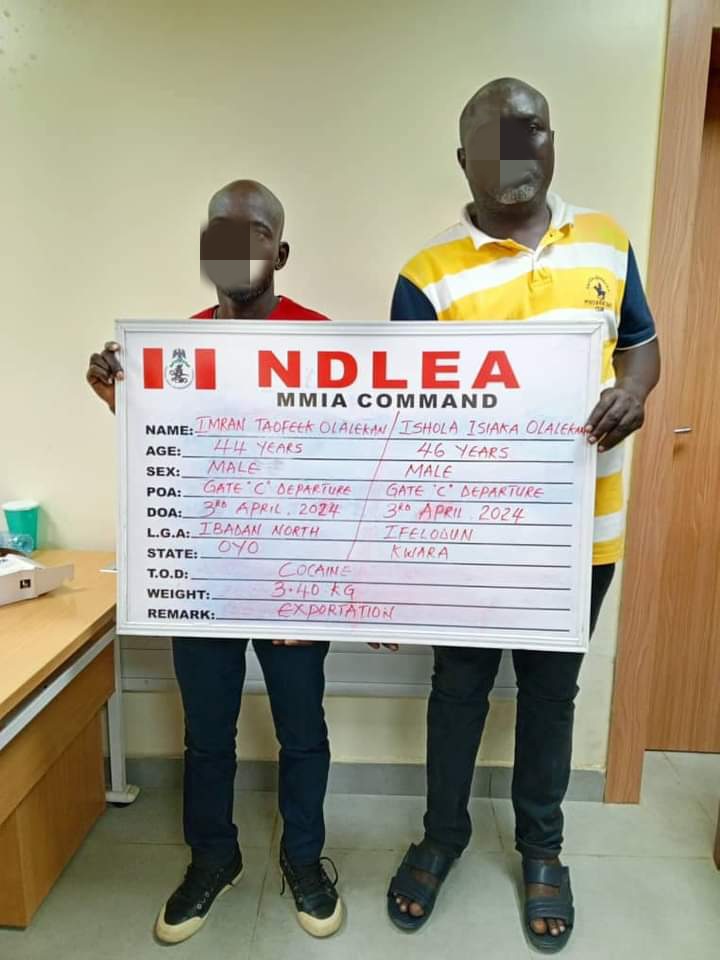 PICTORIAL: NDLEA arrests India-bound passenger for ingesting 80 wraps of cocaine