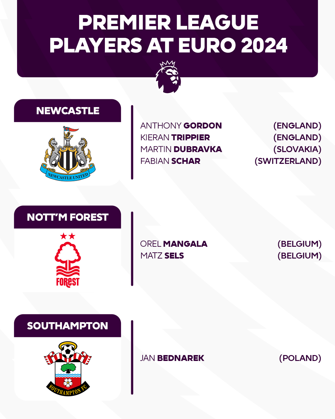 103 Premier League Players in EURO 2024 List 6