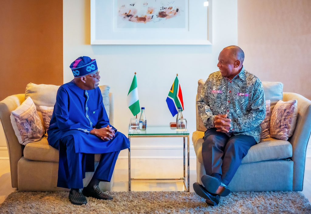 President Bola Tinubu, President Cyril Ramaphosa