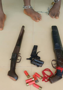 Recovered weapons